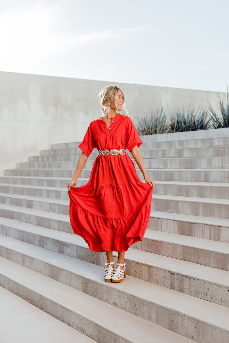 liberty love maxi dress Liberty Dress-Red – Love Olive Co