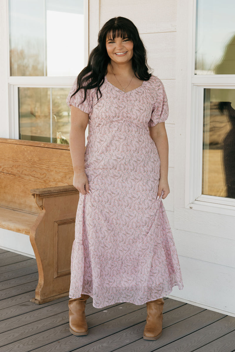 Emmaline Dress-Pink Floral Love Olive Co Emmaline Dress-Pink Floral Love Olive Co