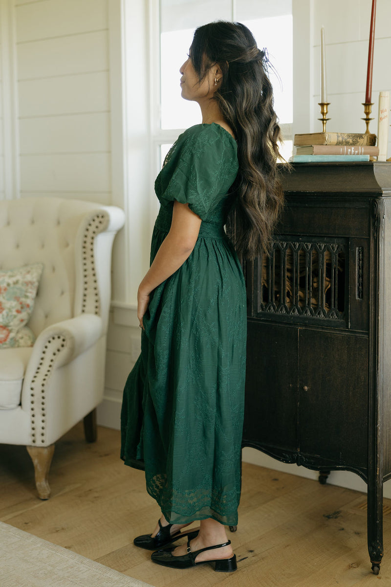 Margaret Dress-Hunter Green – Love Olive Co