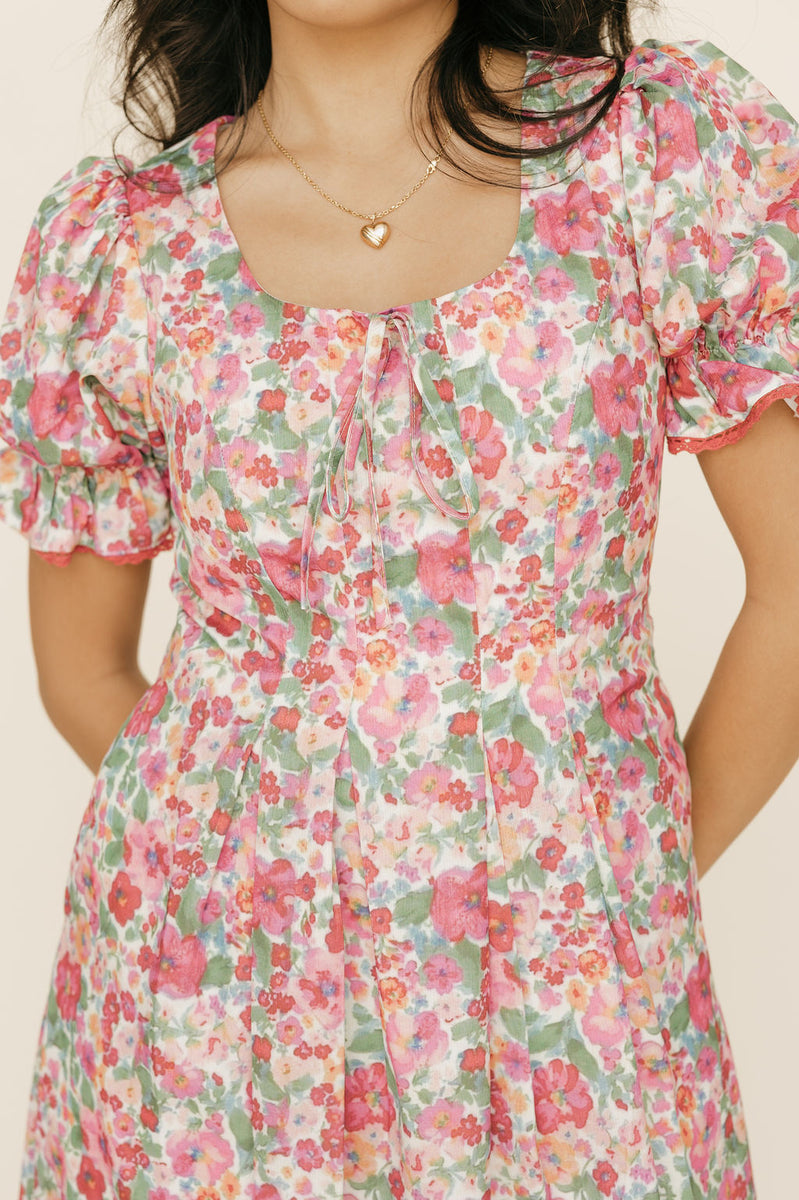 ANDMARY Dahlia set dress モカ Dahlia set dress color mocha/black