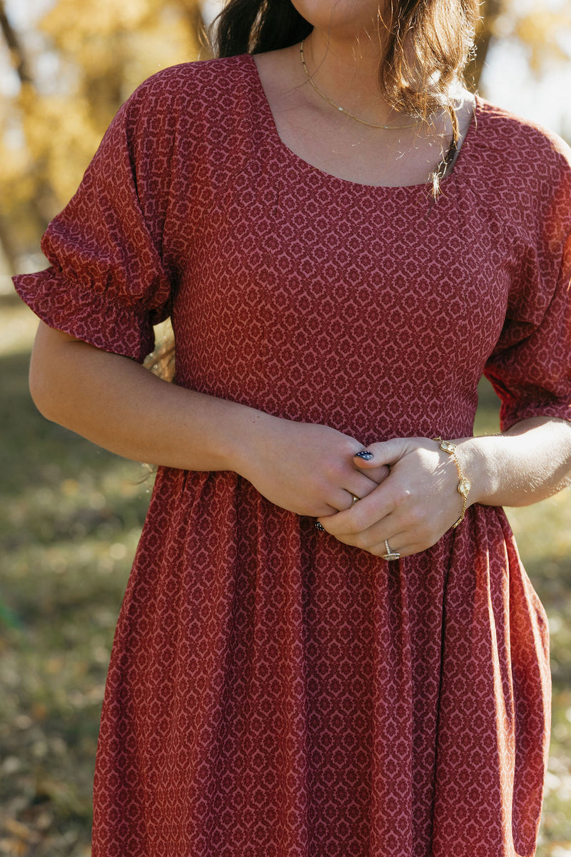 serena brunch dress Botanical Print Short Summer Dress ⋙ – Primitive Tribal Craft main image 1