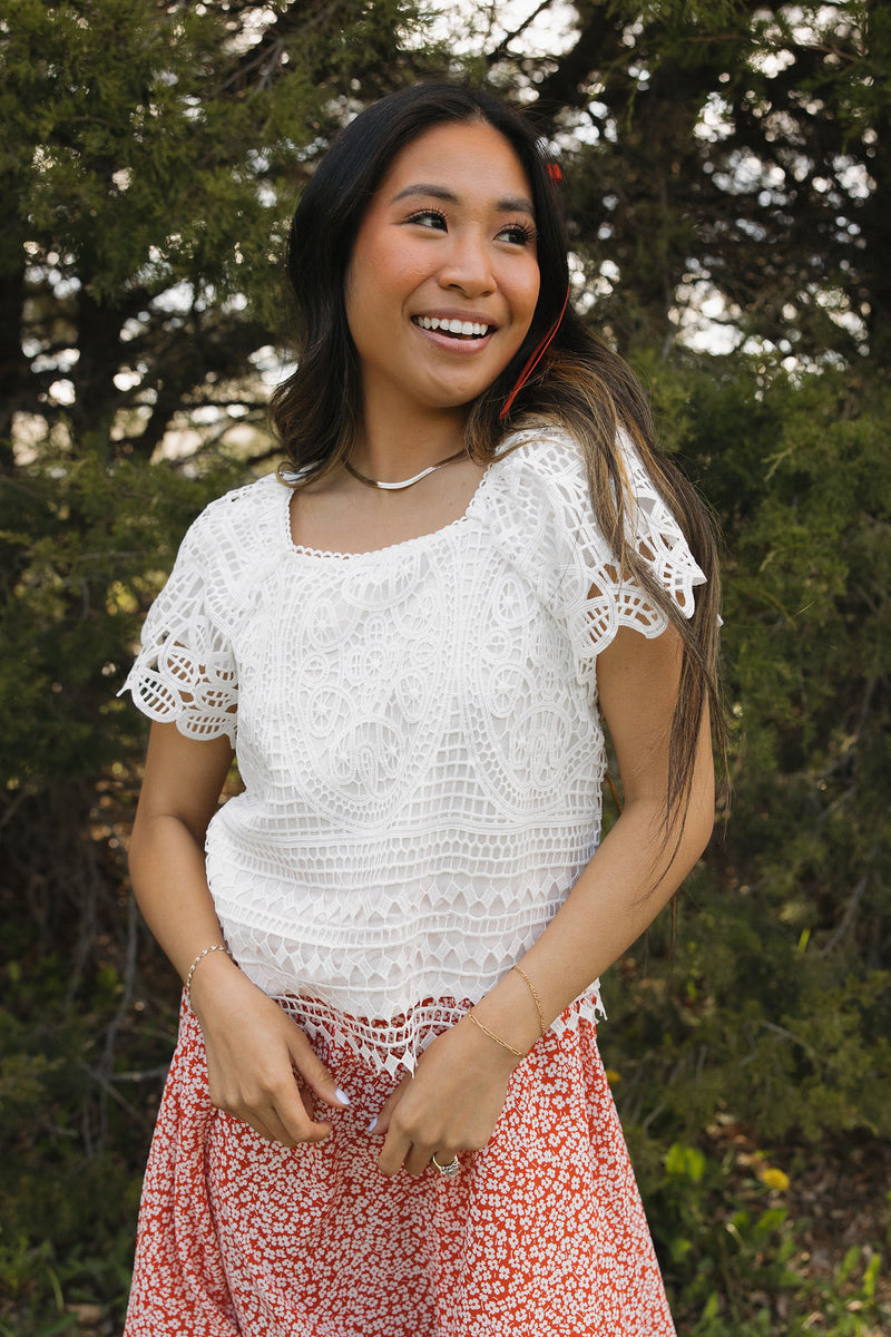 Clara TopBlanco Love Olive Co