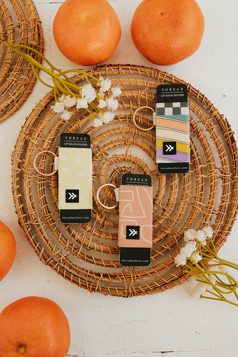 Thread Chapstick HolderLove Olive Co/Rainbow