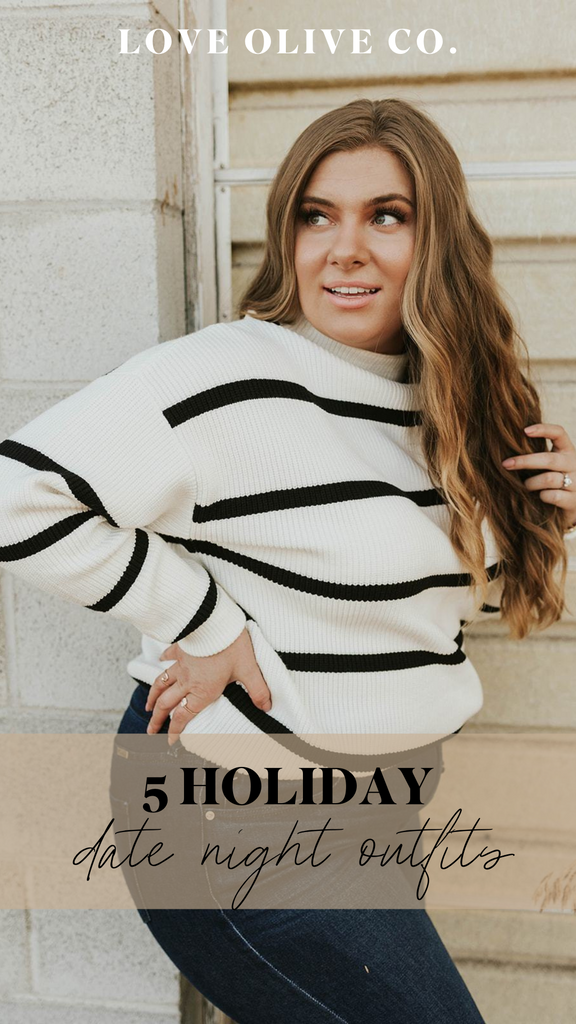 5 holiday date night outfits. www.loveoliveco.com