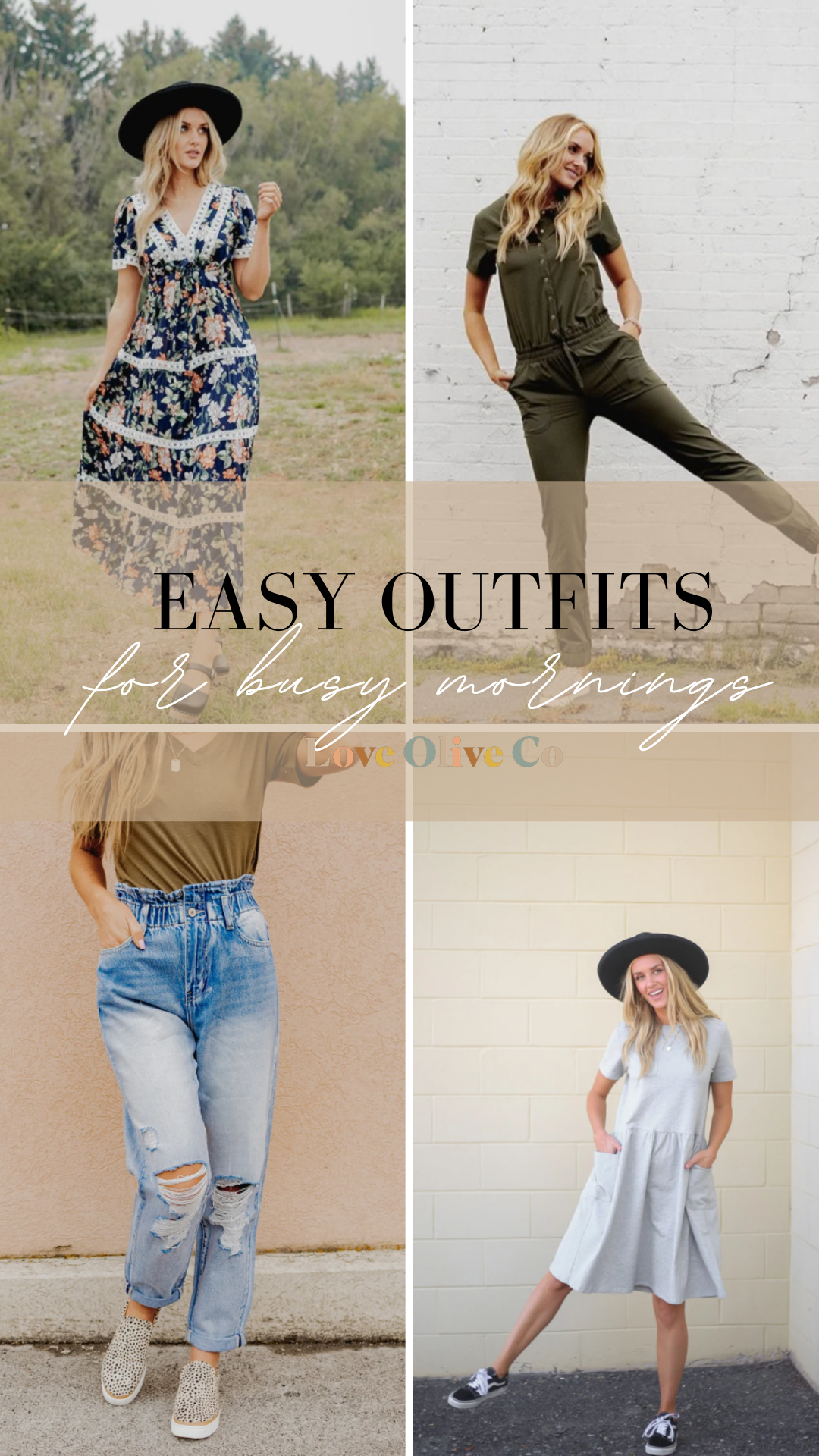 easy outfits for busy mornings. www.loveoliveco.com