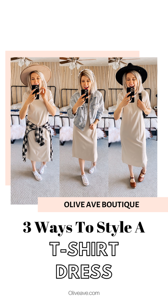 3 Ways to Style A T-Shirt Dress