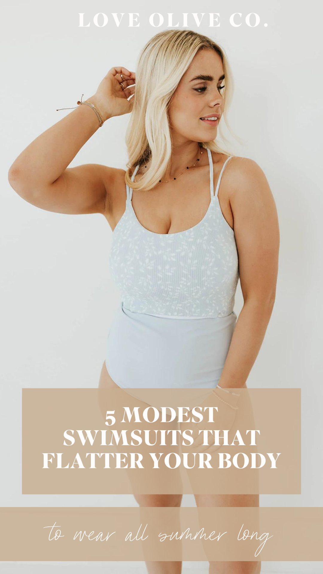5 modest swimsuits that flatter your body. www.loveoliveco.com