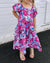 Jensyn Kleid für kleine Mädchen, floral, mehrfarbig