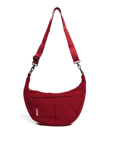 Brixley Crescent Bag-Cranberry