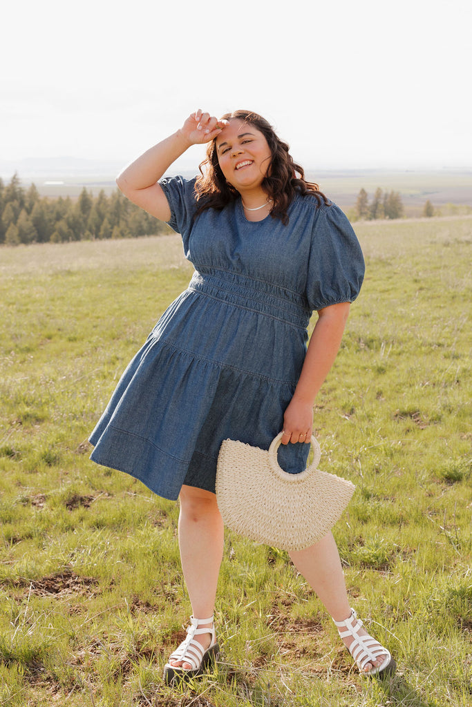 Addie Dress-Denim – Love Olive Co