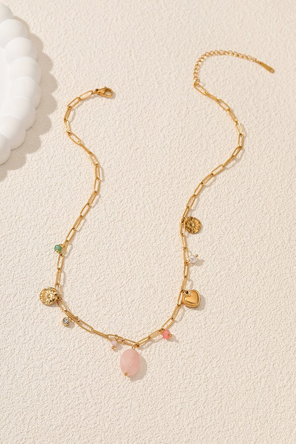 Juniper Charm Necklace-Gold