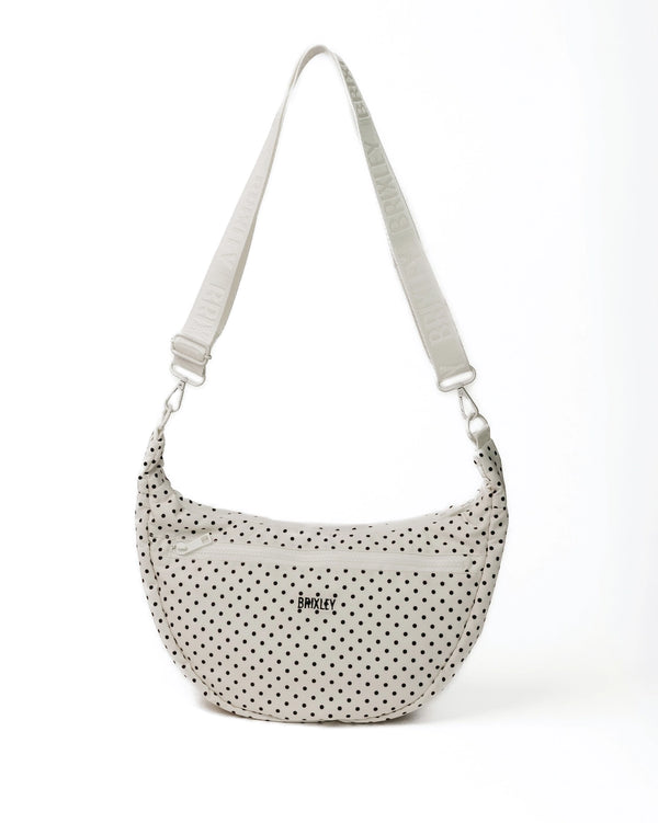 Brixley Crescent Bag-Pearl Dot