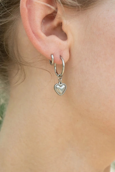 All My Heart Earrings-Silver