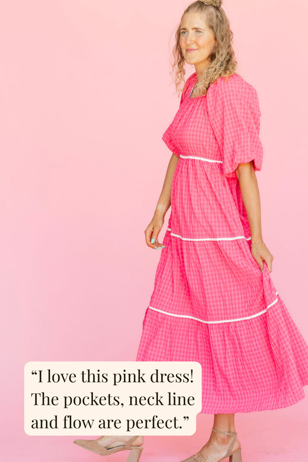 Valerie Dress-Hot Pink