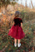 Little Girl's Bridget Dress-Burgundy