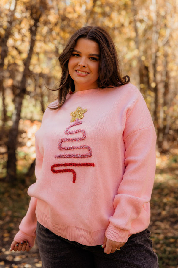 Tinsel Sweater-Pink