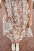 Whimsy Dress-Tan Floral