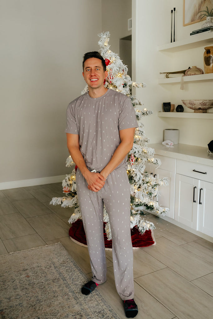 Men's Pine PJ Set-Grey