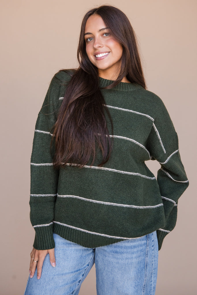 Trina Sweater-Hunter Green