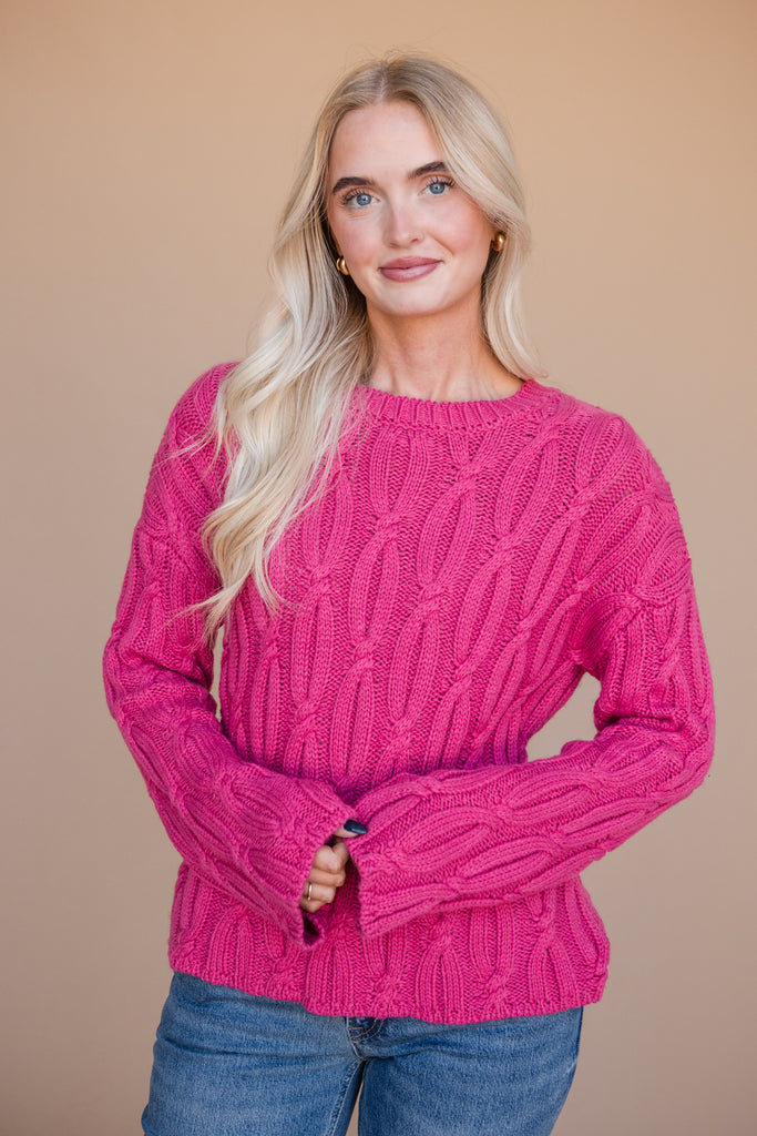 Sarah Sweater-Magenta