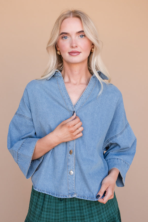 Rhiannon Top-Denim
