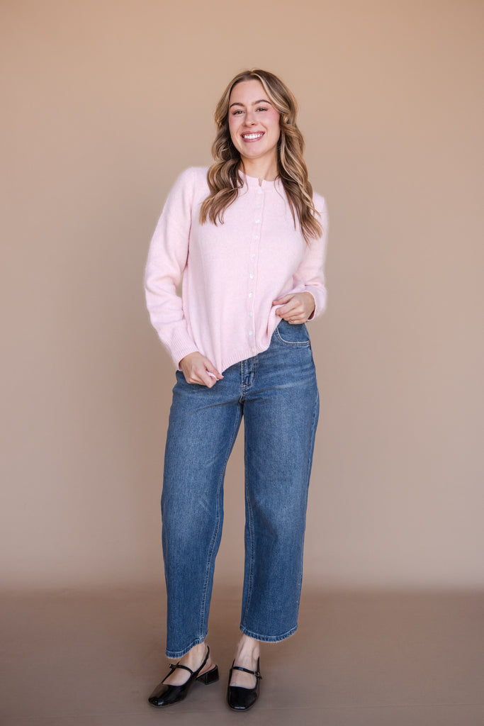 Nina Cardigan-Ballet Pink