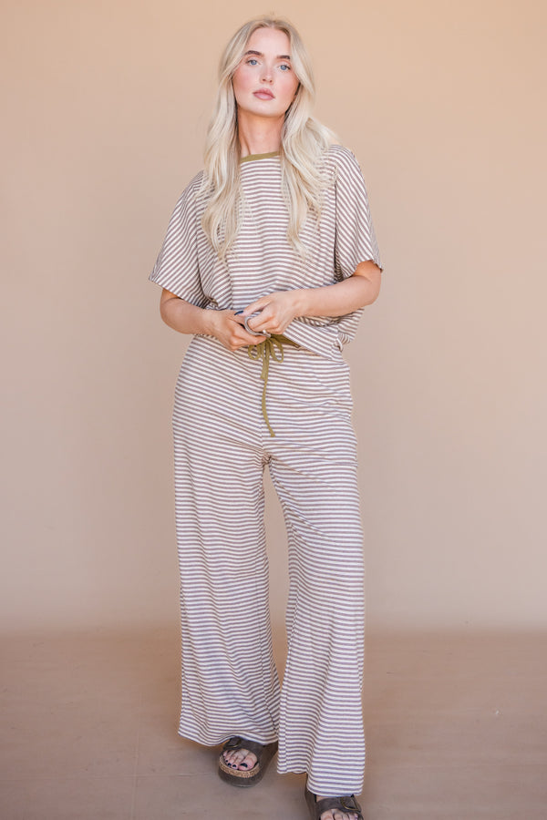 Reese Top-Oatmeal Stripe
