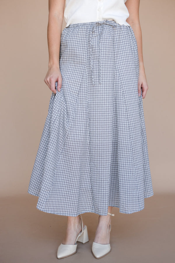 Emmie Skirt-Black Plaid