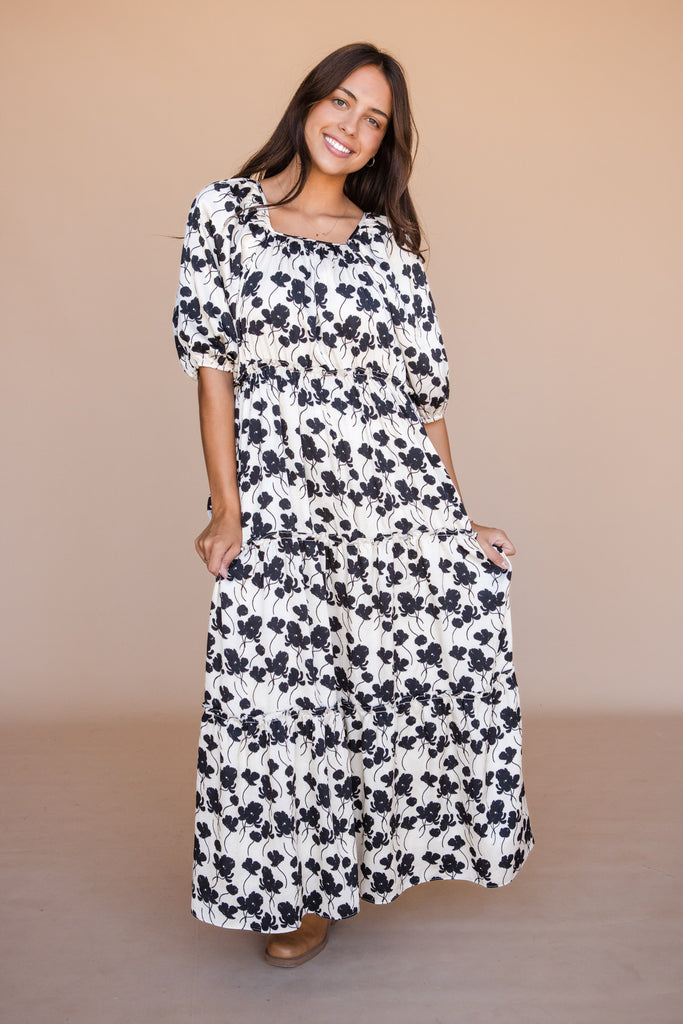 Valerie Dress-Ivory/Black