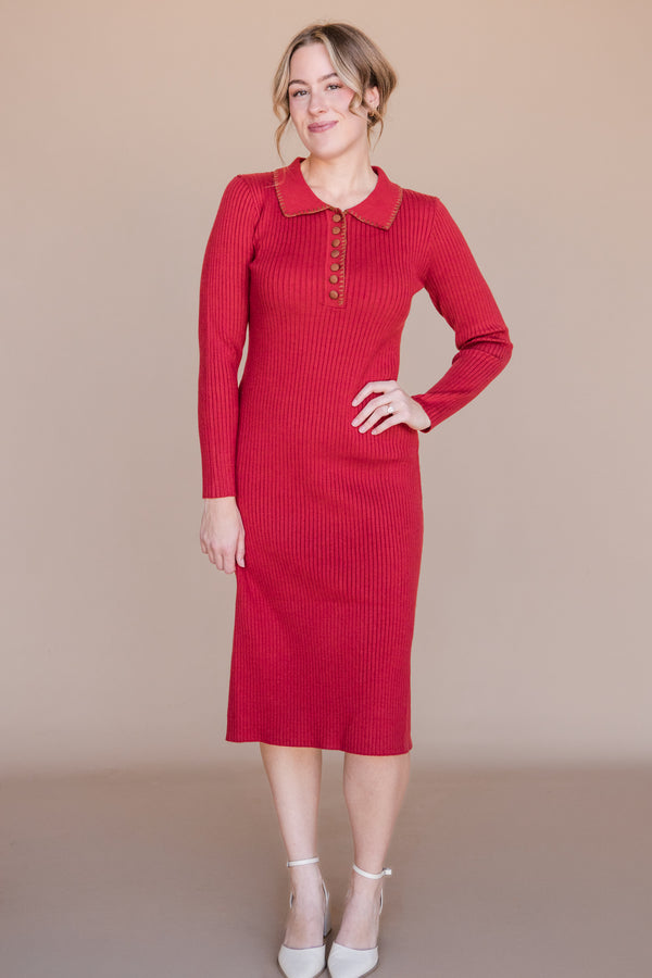 Brynn Dress-Red