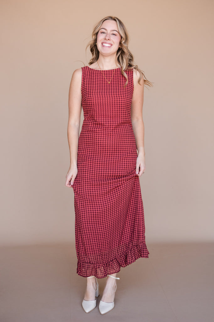 Kitty Dress-Red Gingham