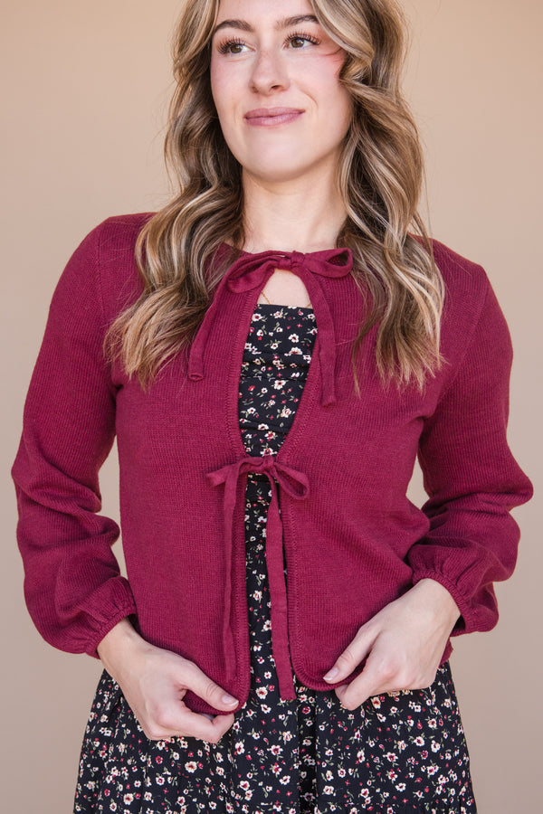 Rosie Cardigan-Red