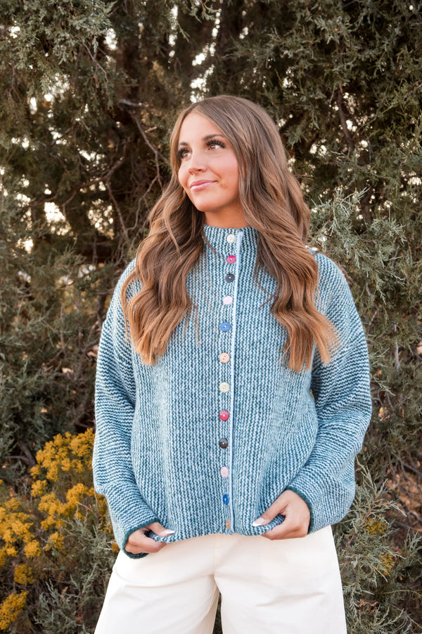 Nicole Cardigan-Green/Blue
