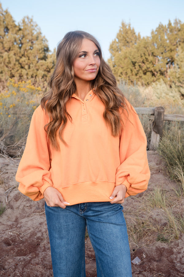 Kelsey Pullover-Orange