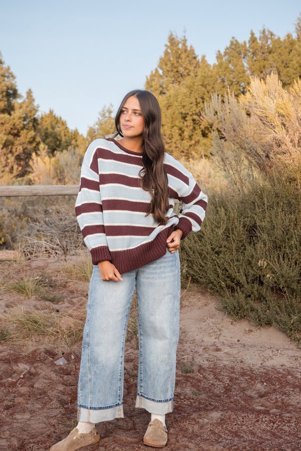 Toni Sweater-Brown/Blue