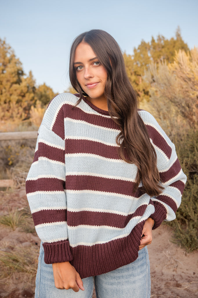 Toni Sweater-Brown/Blue