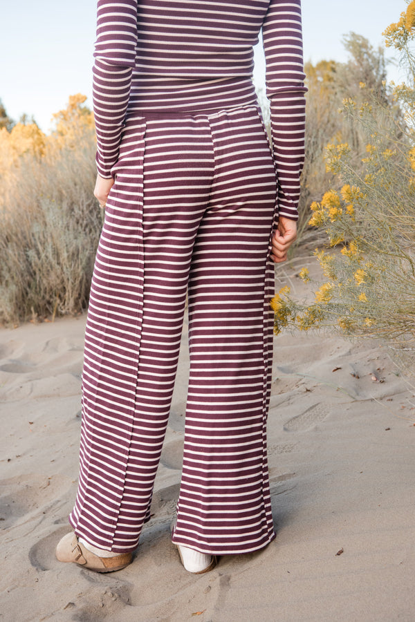 Regina Pants-Berry Stripe