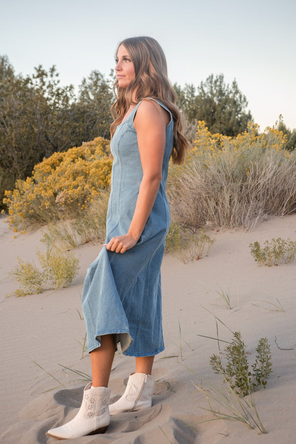 Phoebe Dress-Denim