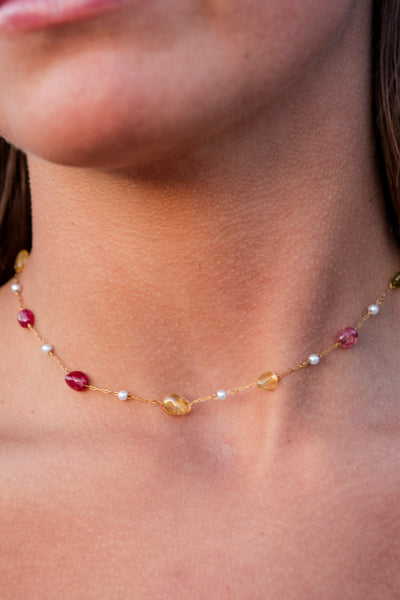 Allie Necklace-Gold