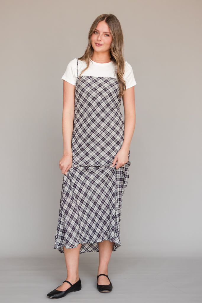 Cher Dress-Plaid Multi