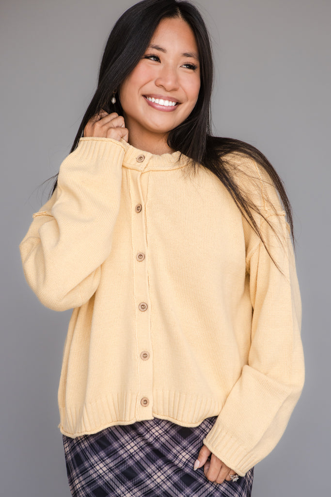 Frances Cardigan-Yellow