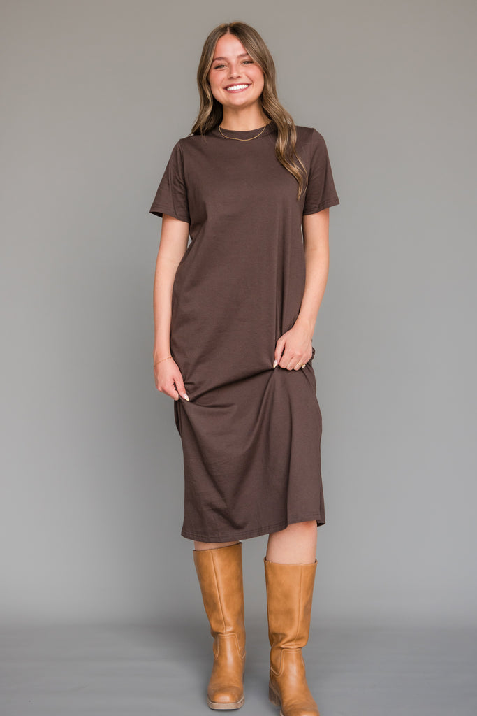 Raye Dress-Chocolate