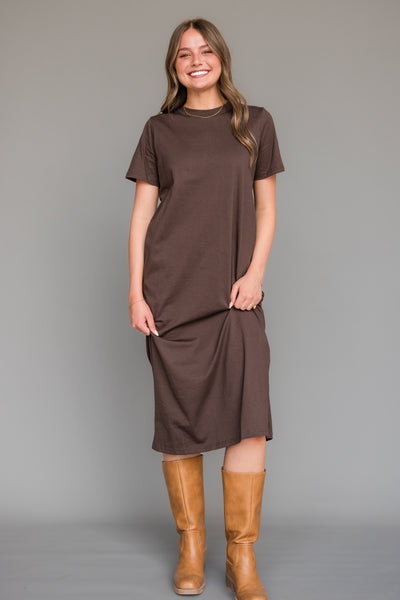 Raye Dress-Chocolate