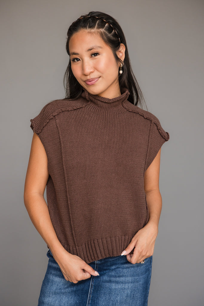 Amber Top-Chocolate