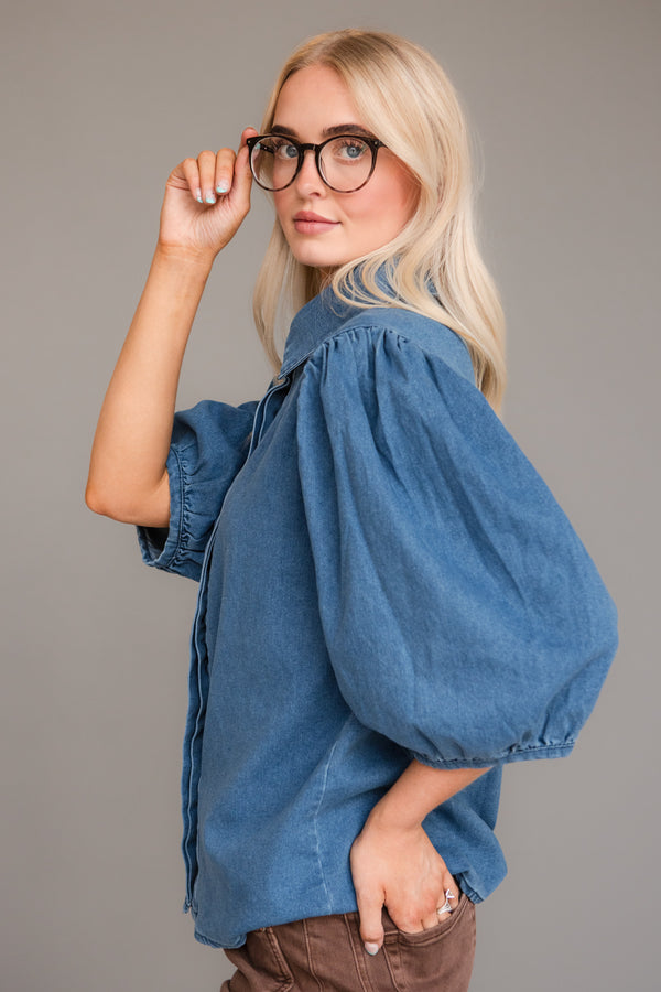 Gianna Top-Denim
