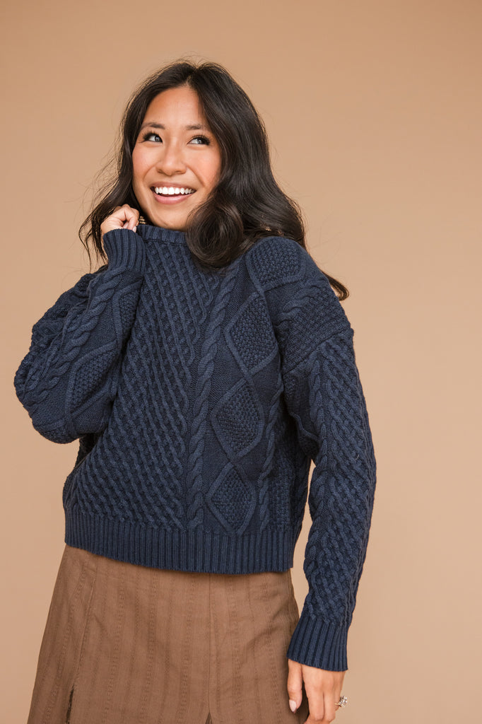 Anna Sweater-Navy
