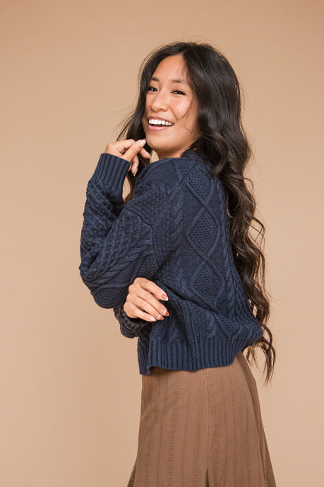 Anna Sweater-Navy