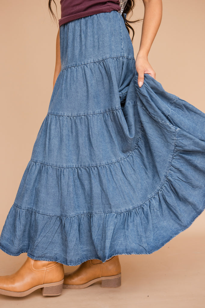 Nessa Skirt-Chambray