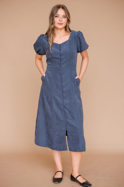 Eleanor Dress-Navy