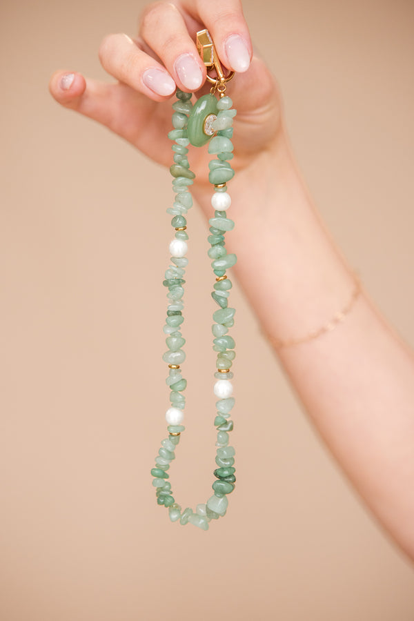 Cove Necklace-Green/Gold